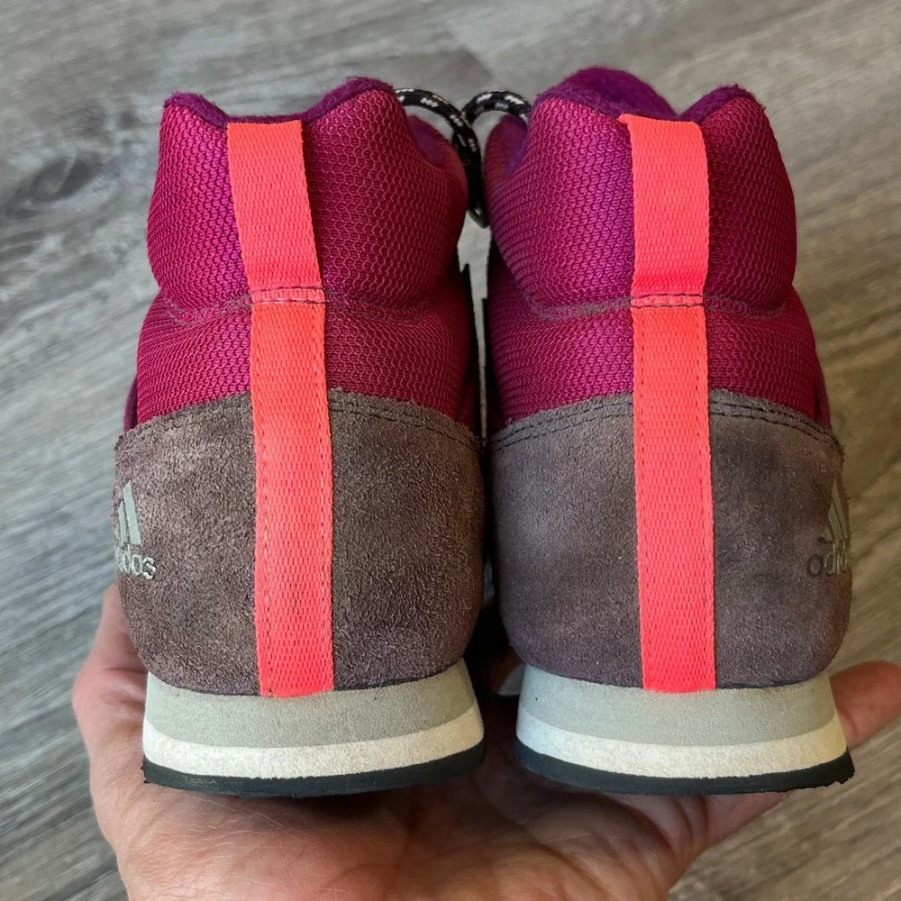 Adidas Terrex Climawarm‎ Snowpitch Hiking Boots Maroon Kids 1 UK 13.5 EU 32